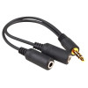 ADAPTATEUR 2 JACK FEMELLE VERS JACK MALE