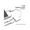 Adaptateur Lightning 2en1 MH-030 VERS Jack 3.5mm + PORT IPHONE