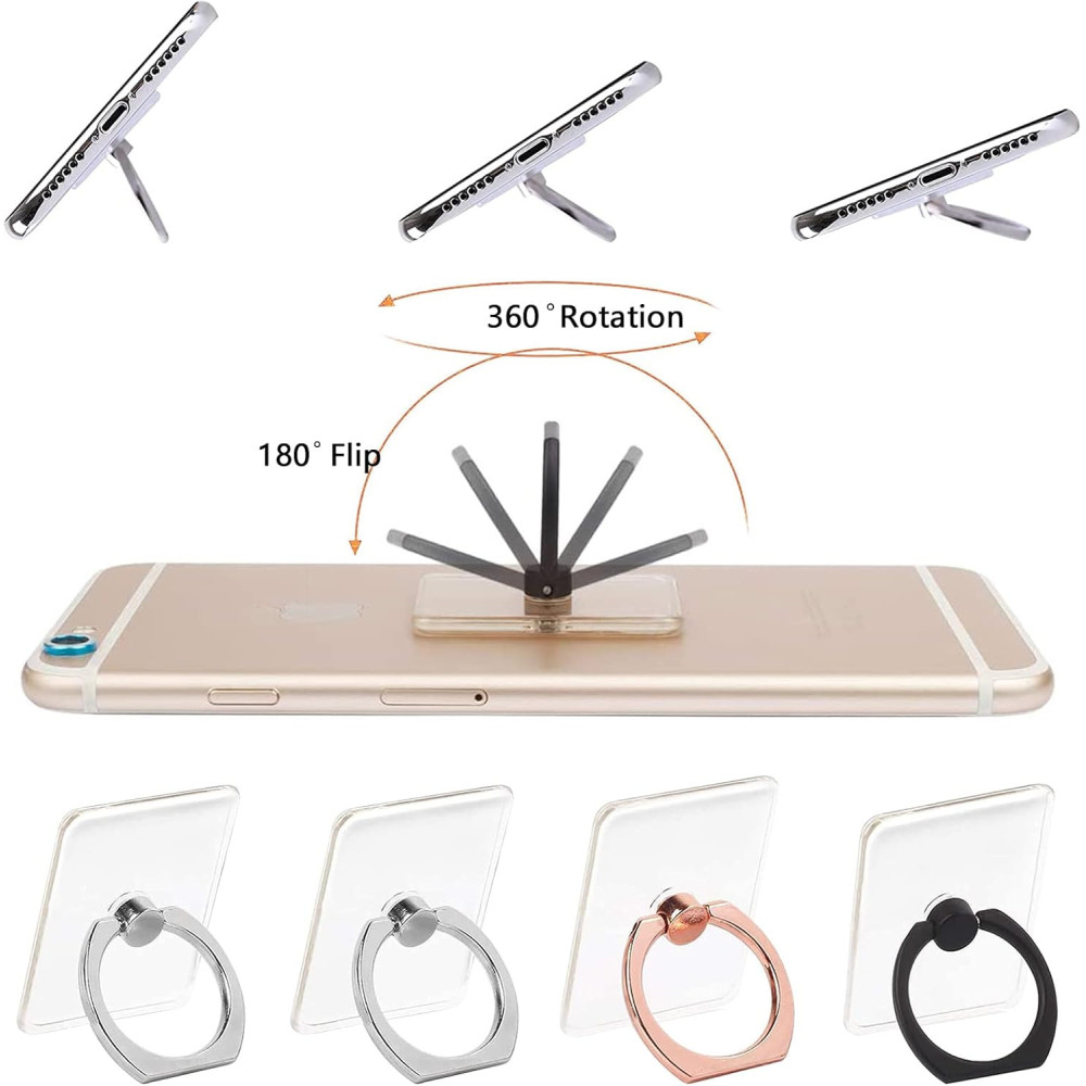 support téléphone EN BLANC pour téléphone portable rotation à 360-WHITE