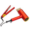 FLORENCE SECHE CHEVEUX 1500W + LISSEUR 1500W AVEC UN  PAQUET DE CADEAU ROUGE