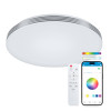 SmartLED KSIX Plafonnier Boreal, RGBIC +CCT, diamètre 38,5 cm, 5.600 blanc