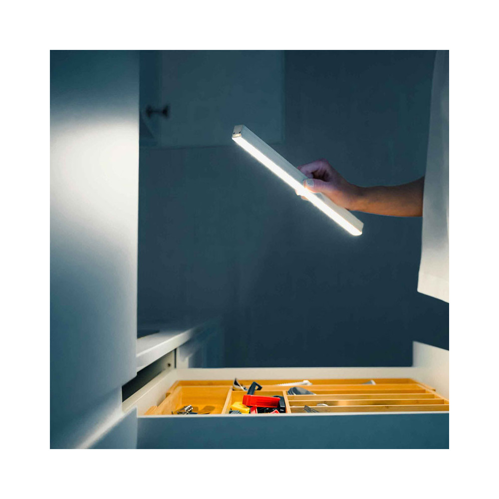 Lampe LED KSIX Grace, 33 cm, capteur intelligent,80 lm, 20 LED, piles