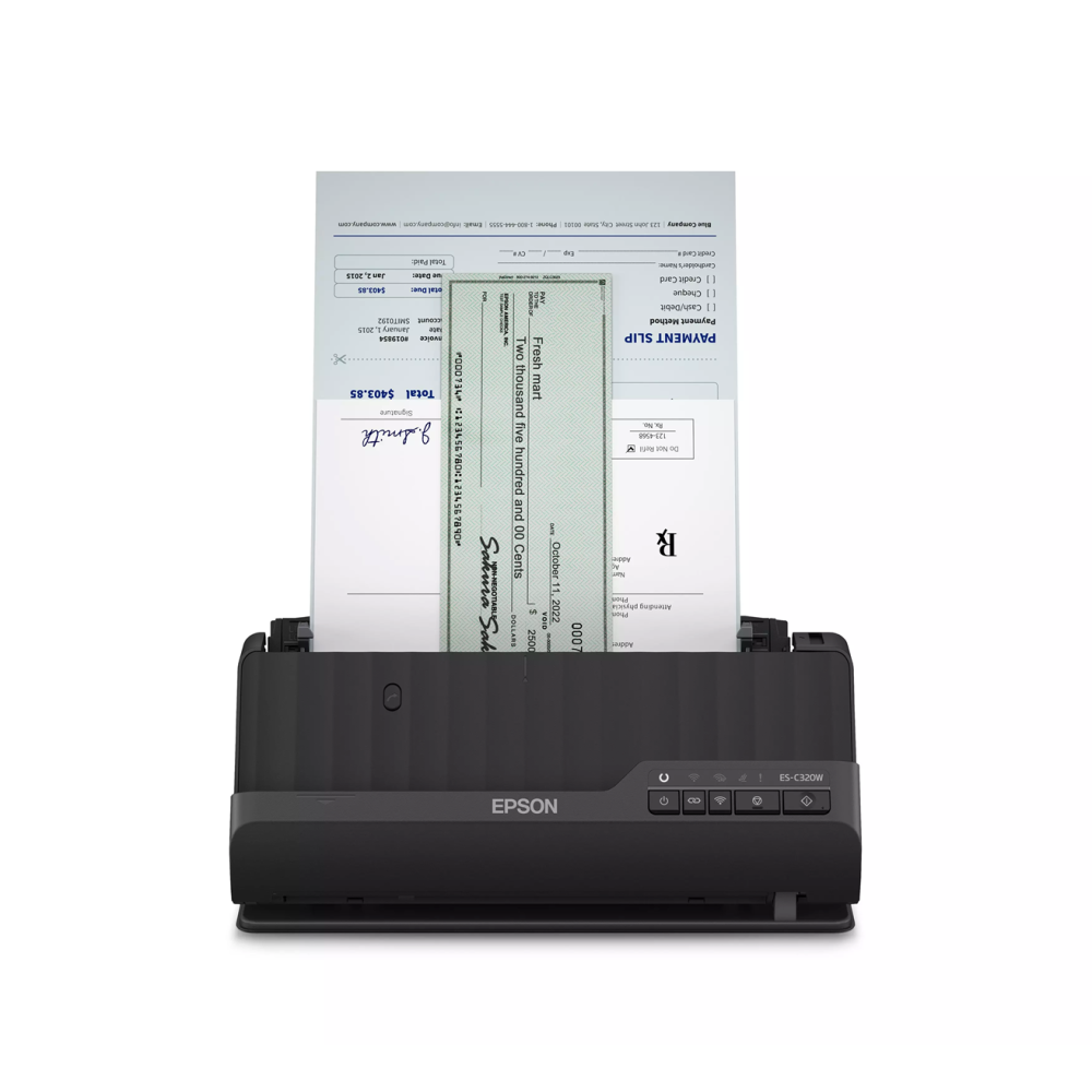 Scanner Wi-Fi compact Epson ES-C320W / Noir