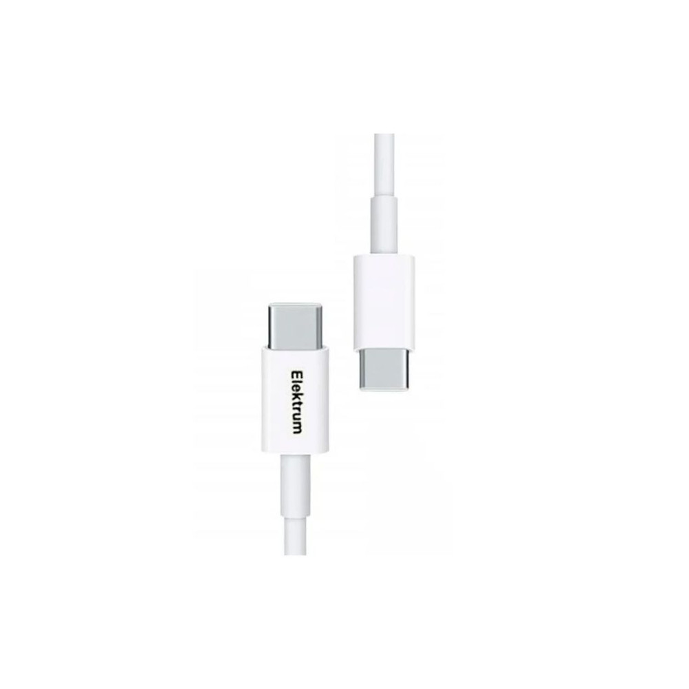 Câble de charge Elektrum TBA002 Type-C / 2.4 A / 25 W / 1M / Blanc