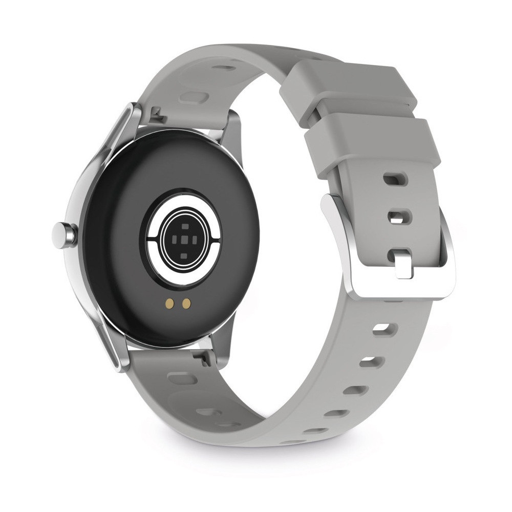 Smartwatch Ksix Globe 1.28" / Gris Avec Casque Bluetooth P9 Blanc Offert