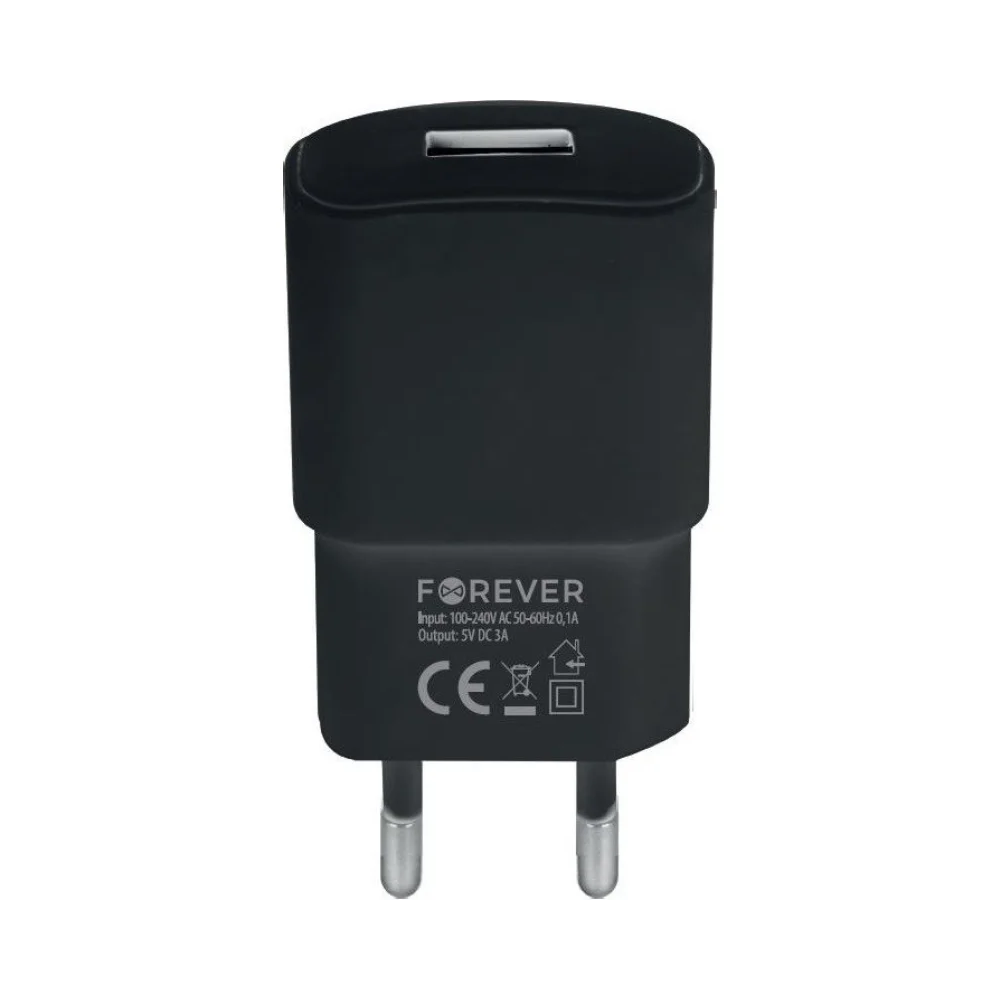 Chargeur Secteur Forever Tc-01 USB / 2A / Noir