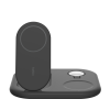 Socle de recharge 3-en-1 aimantée et pliable avec Qi2 15 W / Noir
