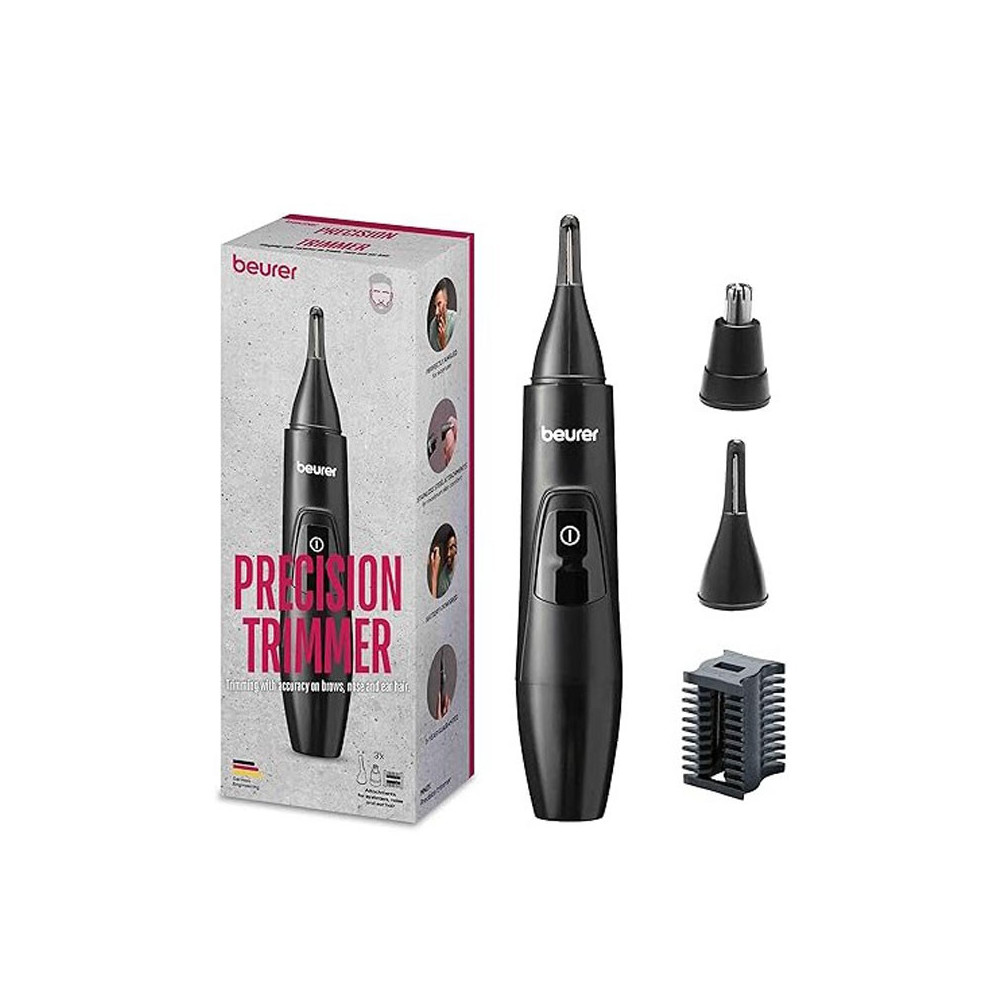 Tondeuse NEZ-ORIELLES-SOURCILS BEURER MN2X - Noir