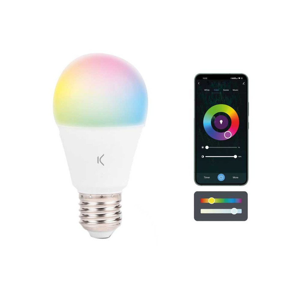 Ampoule Intelligente KSIX Smart LED 9W / 806 Lumens / RGB CCT