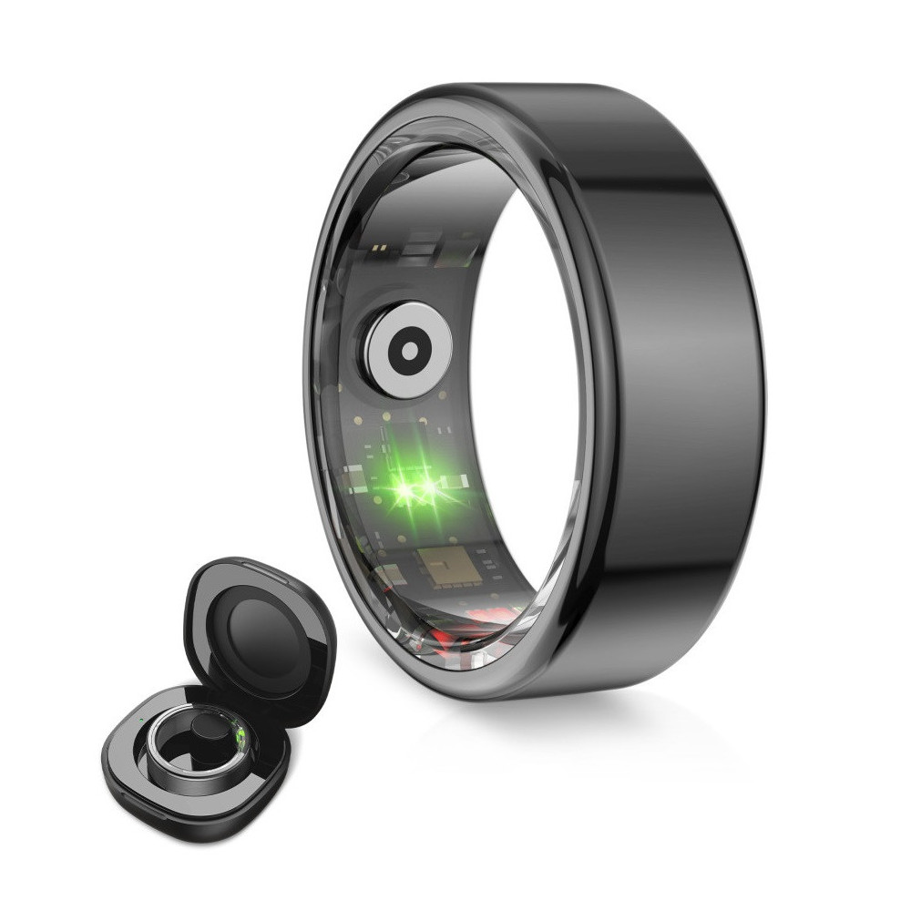 Bague intelligente KSIX Saturn, taille XL, Noir