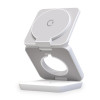 Chargeur sans fil KSIX Cube 3 en 1 15 W, pliable, PD,MagSafe Blanc
