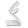 Chargeur sans fil KSIX Cube 3 en 1 15 W, pliable, PD,MagSafe Blanc