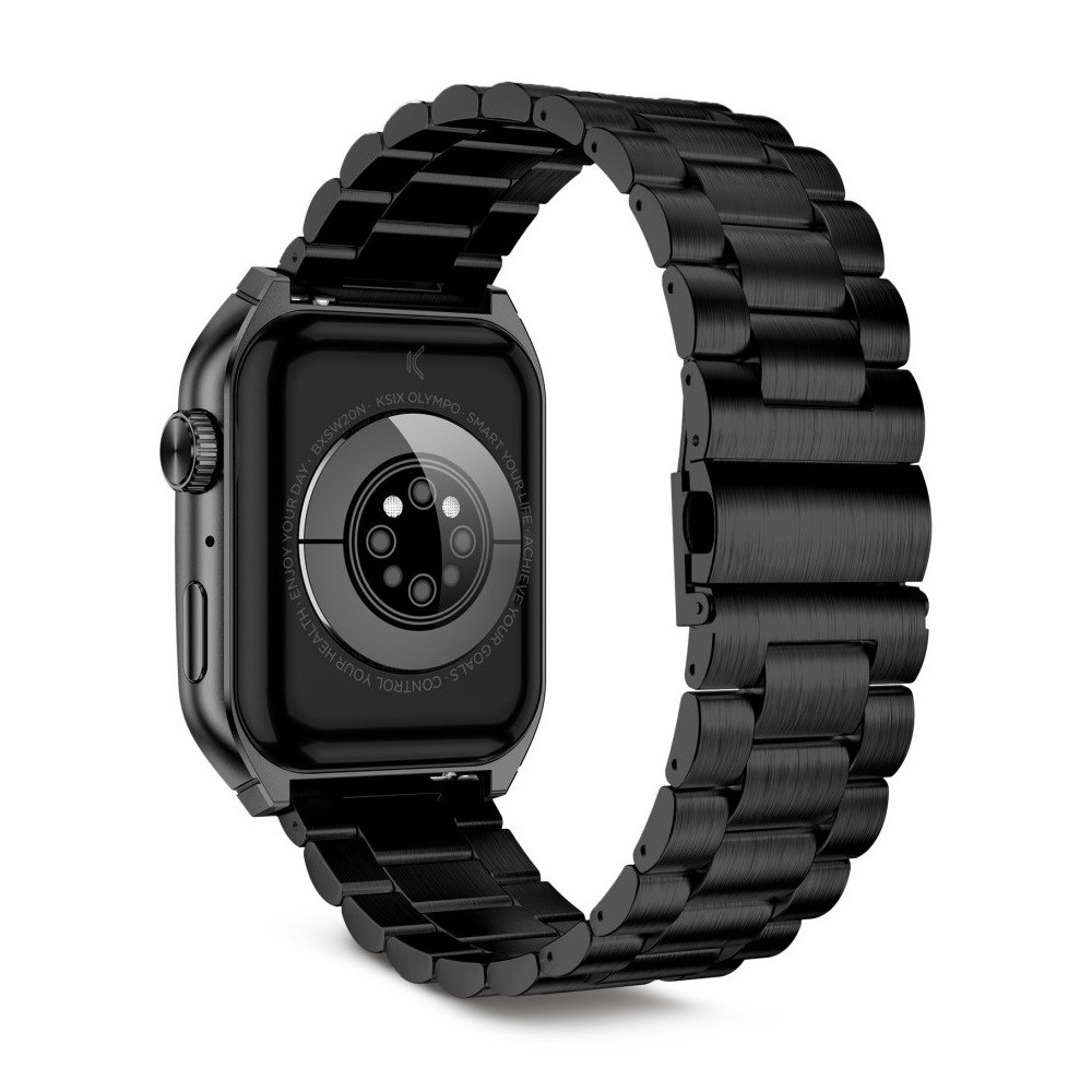 Montre connectée KSIX Olympo, écran AMOLED 1,96”, 2 bracelets, Noir