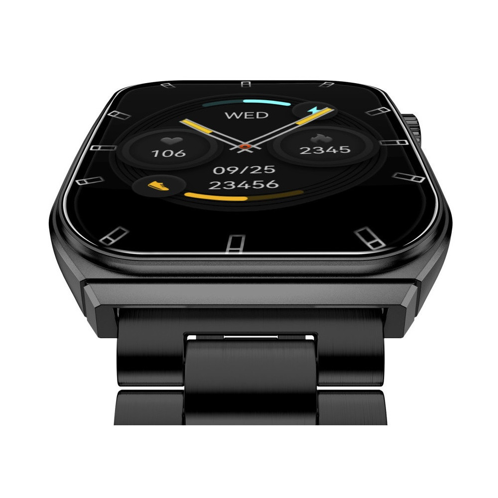 Montre connectée KSIX Olympo, écran AMOLED 1,96”, 2 bracelets, Noir