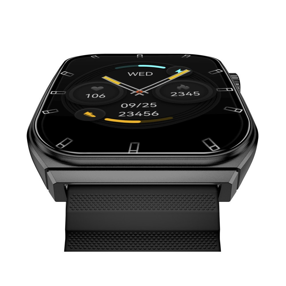 Montre connectée KSIX Olympo, écran AMOLED 1,96”, 2 bracelets, Noir