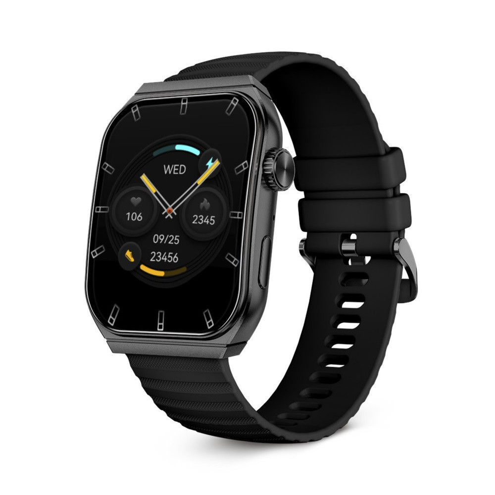 Montre connectée KSIX Olympo, écran AMOLED 1,96”, 2 bracelets, Noir