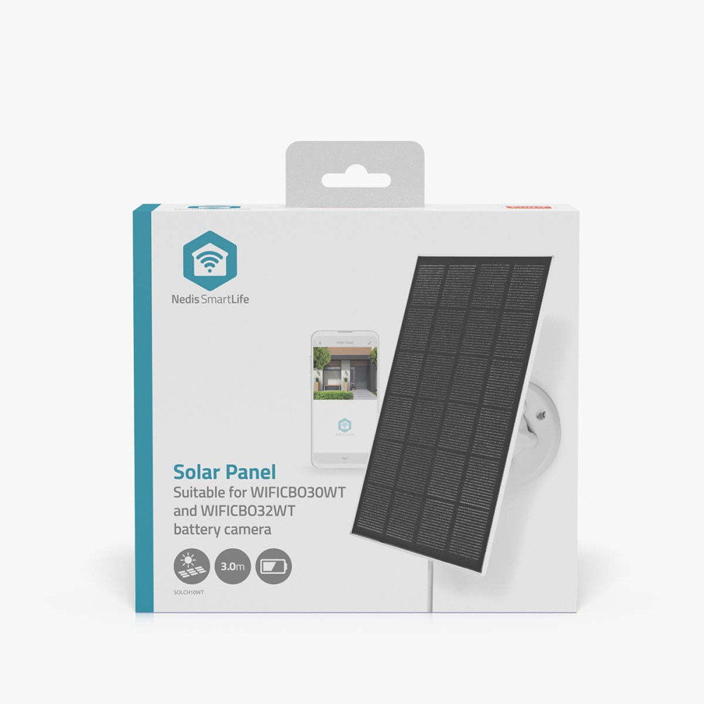 Panneau solaire 5,3 V DC | 0,5 A | USB Type-C™ câble 3M pour camera