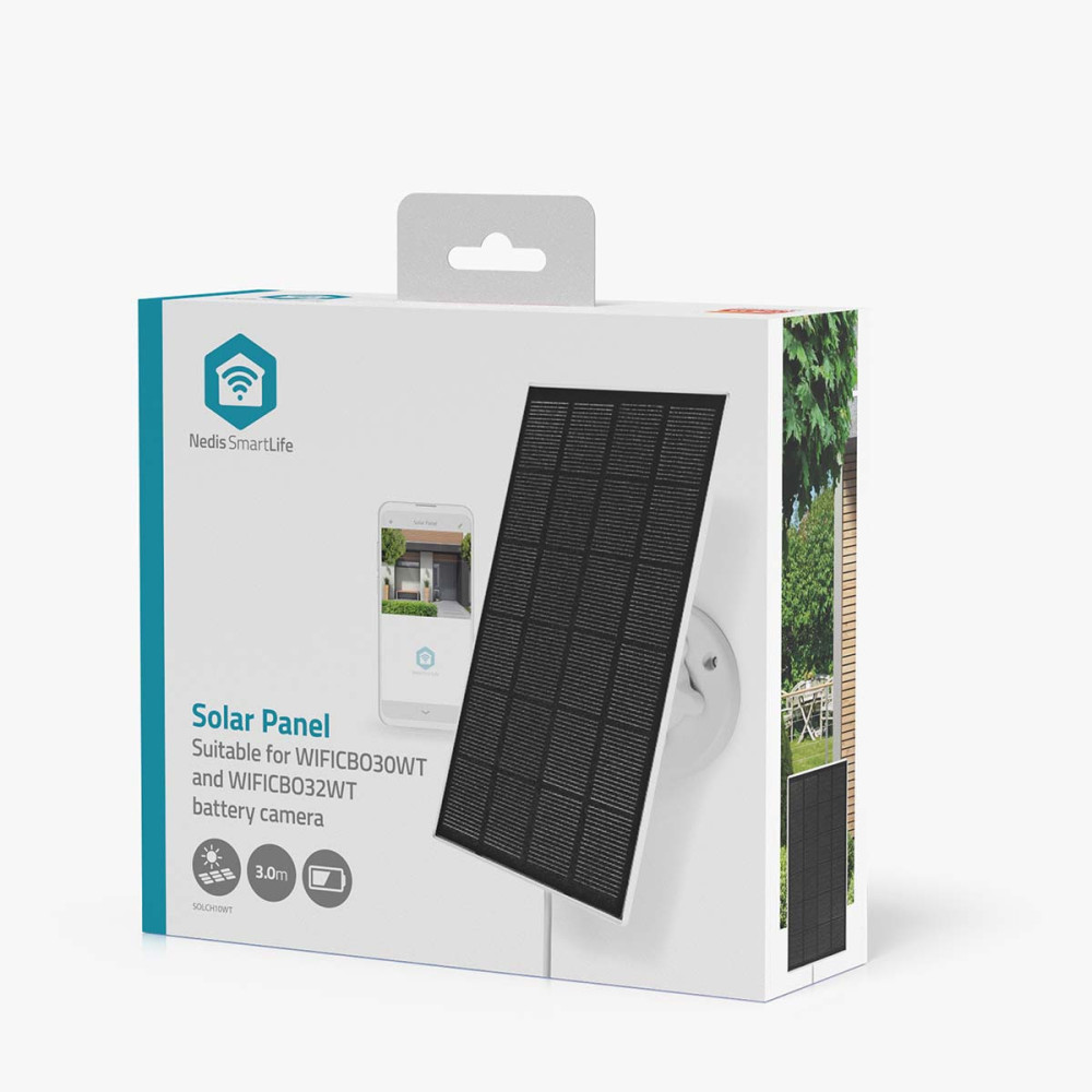 Panneau solaire 5,3 V DC | 0,5 A | USB Type-C™ câble 3M pour camera