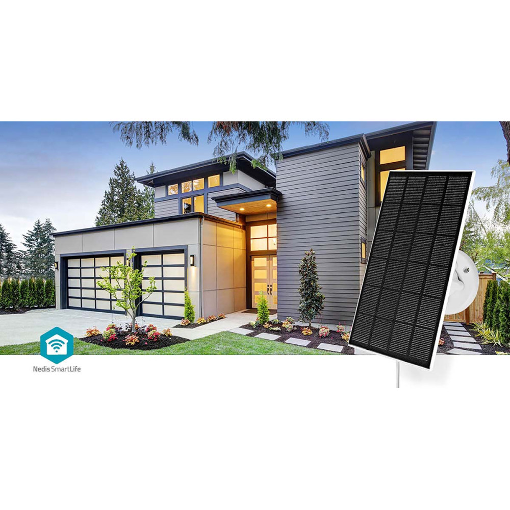 Panneau solaire 5,3 V DC | 0,5 A | USB Type-C™ câble 3M pour camera