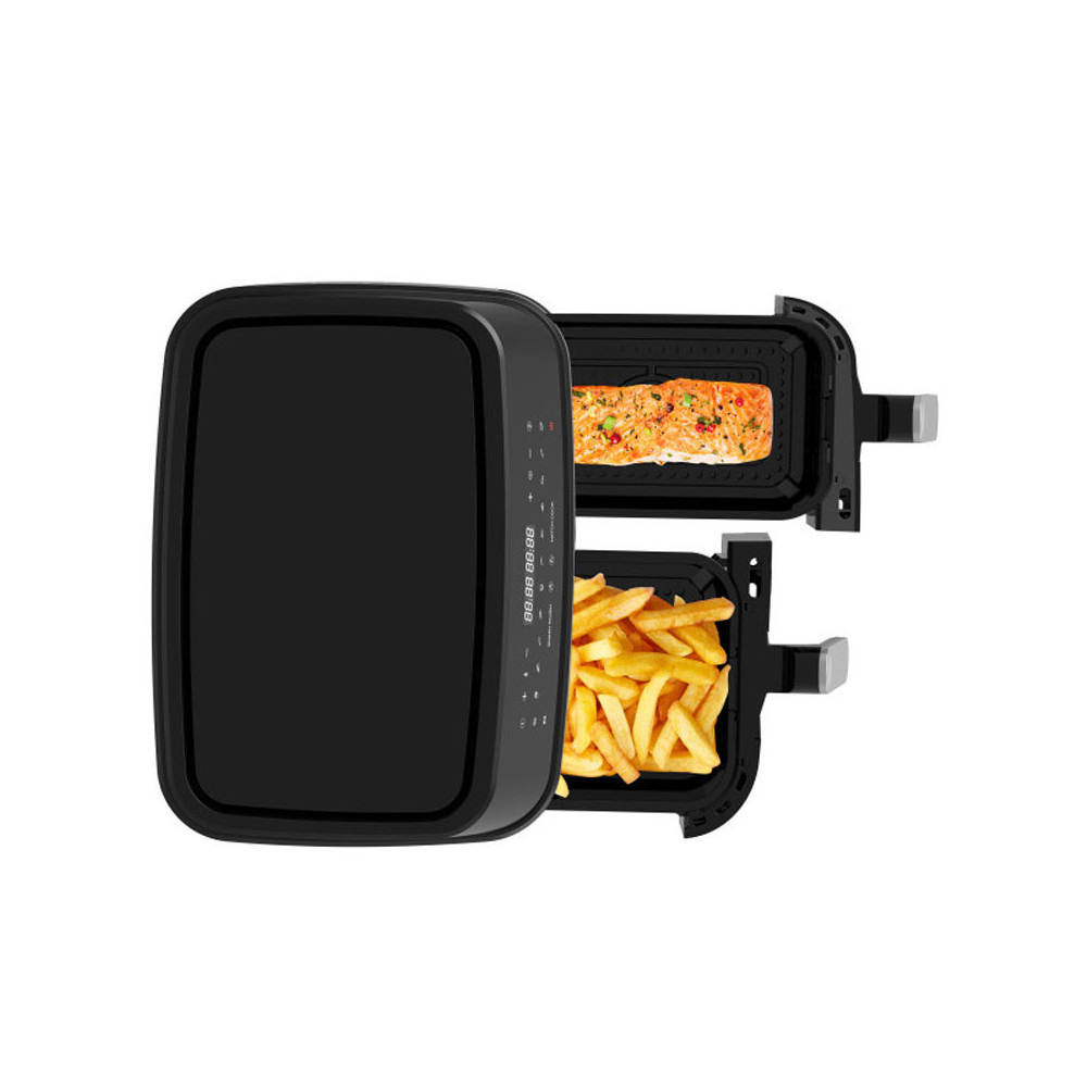 AIRFRYER DUO TECHWOOD 5.5L + 3.3L / Noir / CS-927