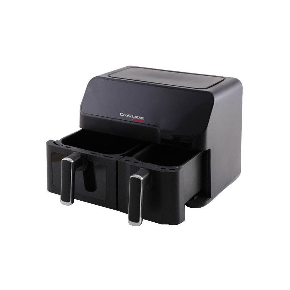 AIRFRYER DUO TECHWOOD 5.5L + 3.3L / Noir / CS-927