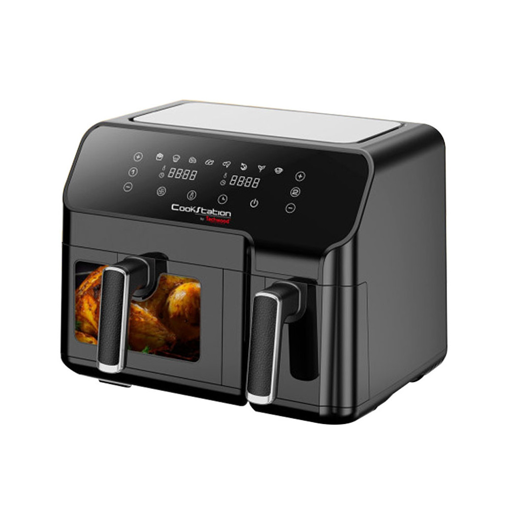 AIRFRYER DUO TECHWOOD 5.5L + 3.3L / Noir / CS-927