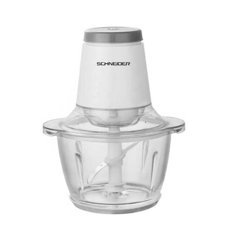 Mini Hachoir Schneider 400W 1.2L BOL EN VERRE / Blanc / SCHMH400