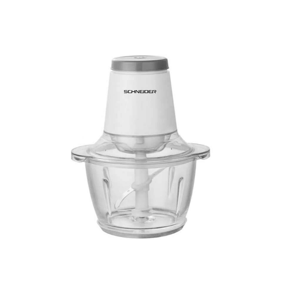 Mini Hachoir Schneider 400W 1.2L BOL EN VERRE / Blanc / SCHMH400