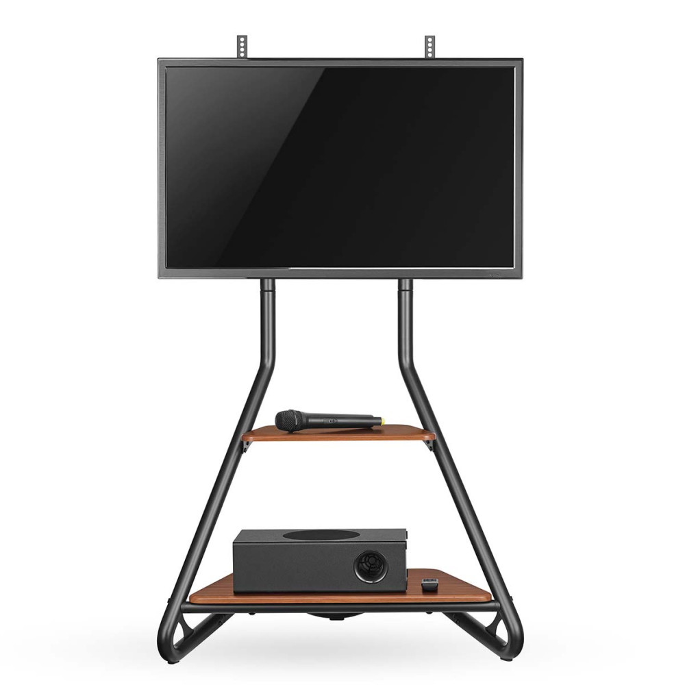 Support Fixe NEDIS Pour TV Au Sol 37'' - 75''- 40 kg - Noir / Marron