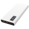POWER BANK PLATINET 10000 mAh Polymère PD 3.0 QC 3.0 Écran LED BLANC