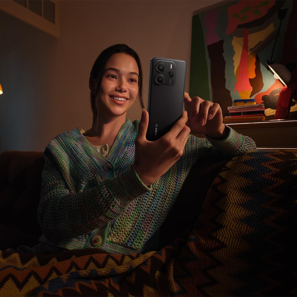 Smartphone XIAOMI Redmi Note 14 / 5G / 6 Go / 128 Go / Noir + Ecouteurs Bluetooth Redmi buds 6 play Offerts