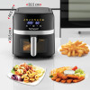 AIR FRYER TECHWOOD 8 Litres 1700W / Noir / TFR-806SHD