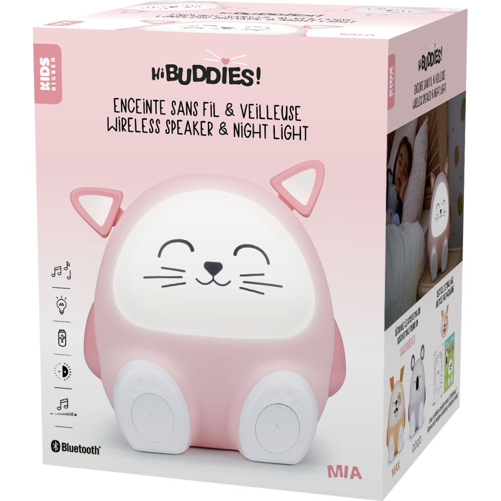 Enceinte sans fil lumineuse et veilleuse
