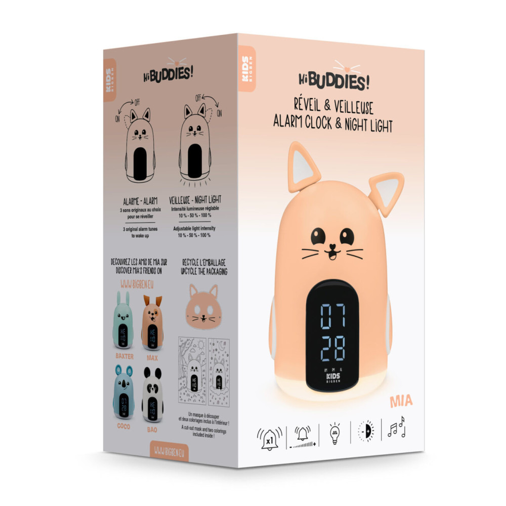 Réveil enfant et veilleuse – MIA – RKIDSCAT BIGBEN