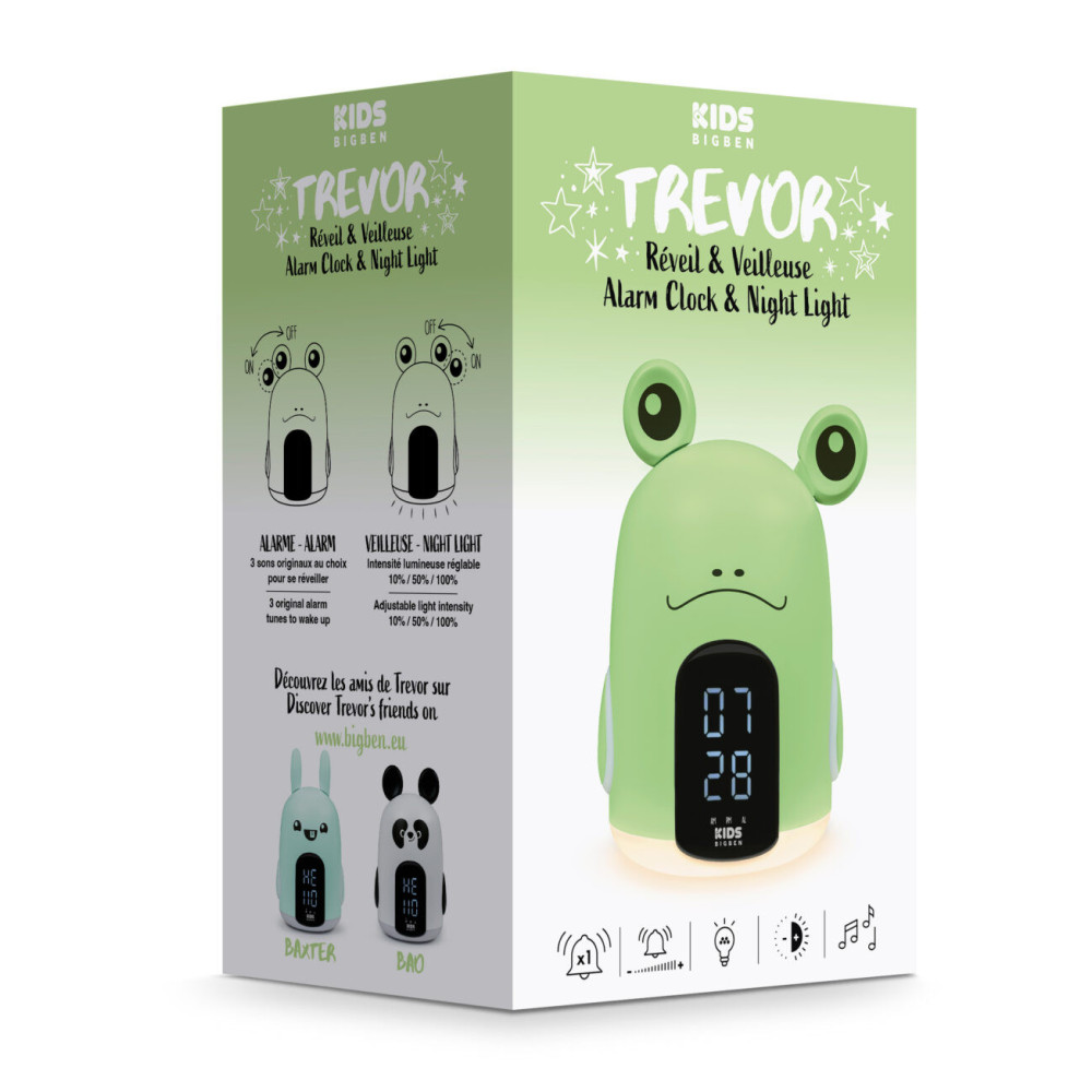 Réveil et veilleuse – Trevor– RKIDSFROG BIGBEN