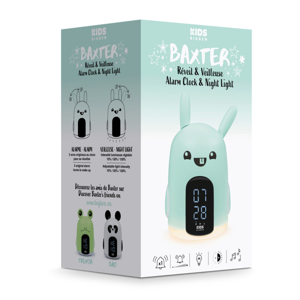 Réveil et veilleuse – BAXTER– RKIDSRABBIT BIGBEN