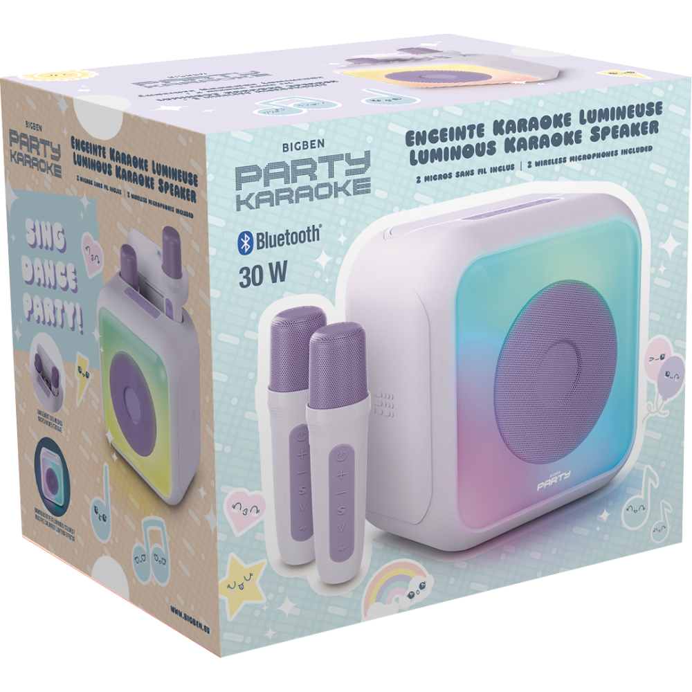 Enceinte Karaoke avec 2 micros sans fil PARTYBTKML BIGBEN