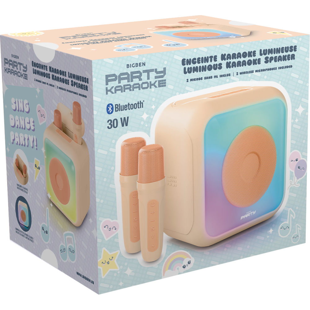 Enceinte Karaoke avec 2 micros sans fil PARTYBTKMP BIGBEN