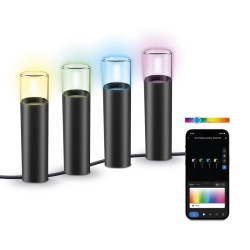 Lot de 4 balises extérieures SmartLED KSIX,WiFi + APP inclus, 12W