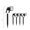 Lot de 4 balises extérieures SmartLED KSIX,WiFi+APP inclus, 18W
