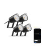 Lot de 4 balises extérieures SmartLED KSIX,WiFi+APP inclus, 18W