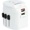 ADAPTATEUR DE VOYAGE SKROSS PRO LIGHT USB EARTHED 2 USB SLOT