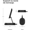 Support de recharge BELKIN BoostCharge Pro Qi2 et pliable (15 W) Noir
