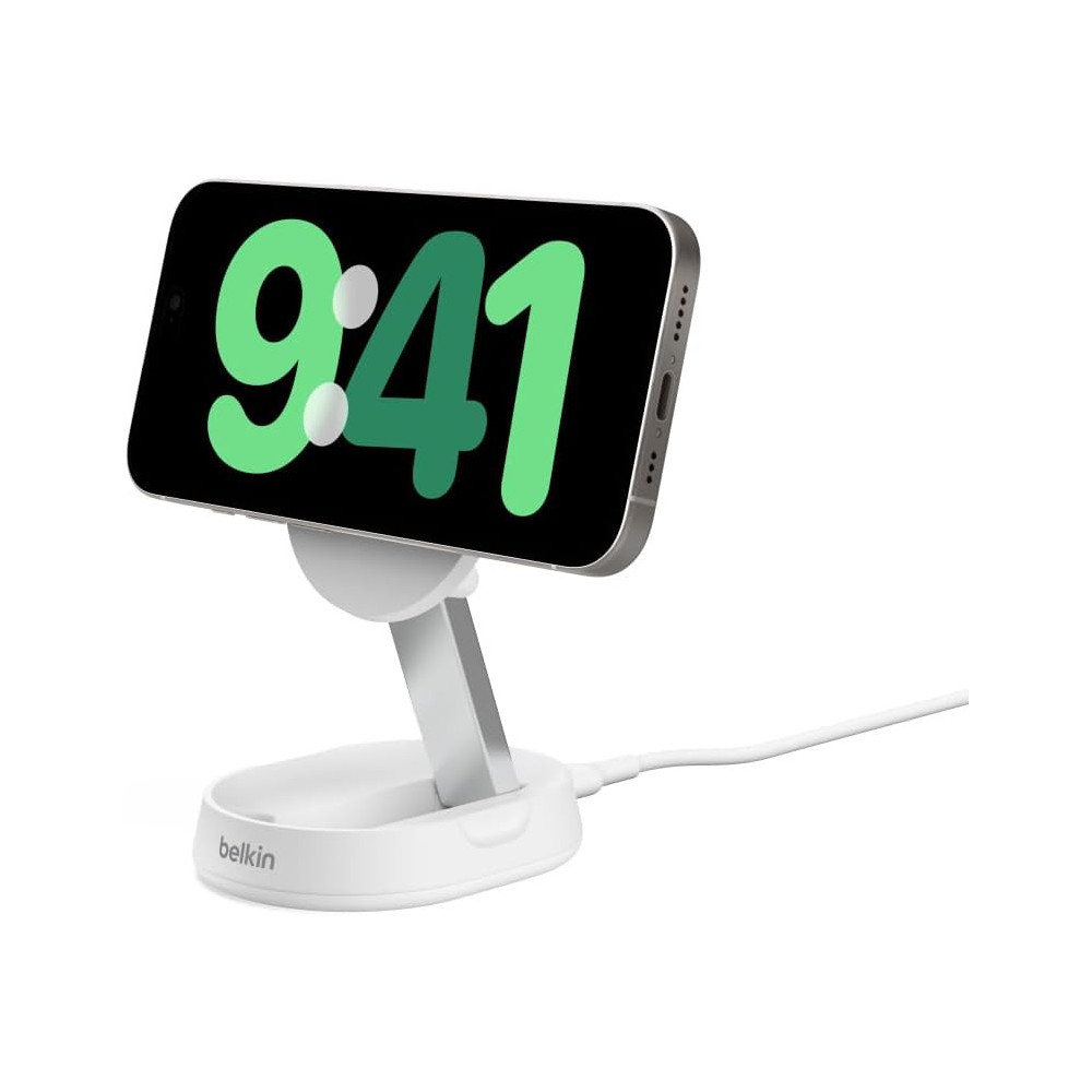 Support de recharge BELKIN BoostCharge Pro Qi2 et pliable (15 W) BLANC
