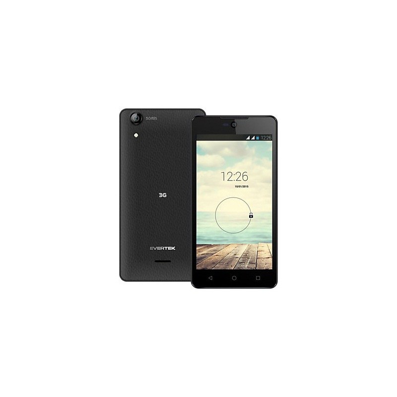 Téléphone Evertek EverStar Q50 / 3G / Double SIM + Puce DATA Ooredoo avec 1 mois (1 Go) d'internet Offerte