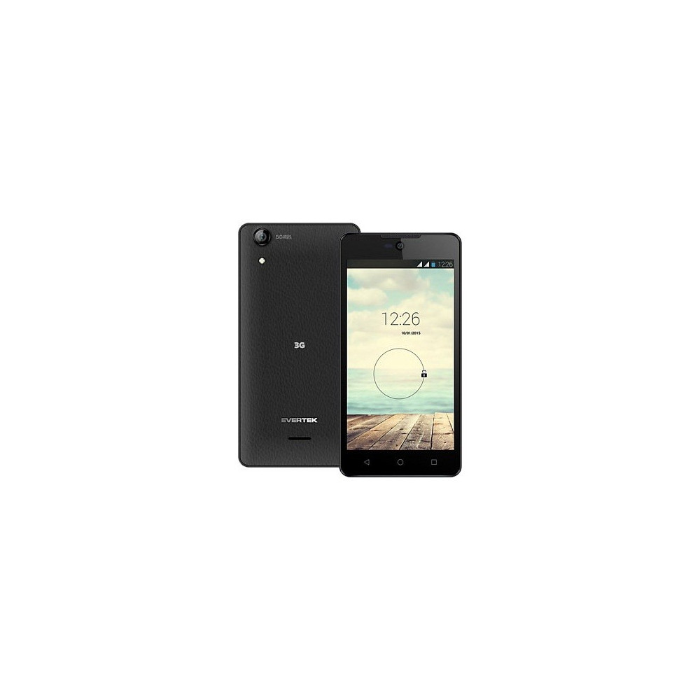 Téléphone Evertek EverStar Q50 / 3G / Double SIM + Puce DATA Ooredoo avec 1 mois (1 Go) d'internet Offerte