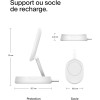 Support de recharge BELKIN BoostCharge Pro Qi2 et pliable (15 W) BLANC