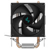 Refroidisseur d'air pour processeur DeepCool AG200 / LGA 1700 / AM5 / Noir