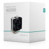 Refroidisseur d'air pour processeur DeepCool AG200 / LGA 1700 / AM5 / Noir
