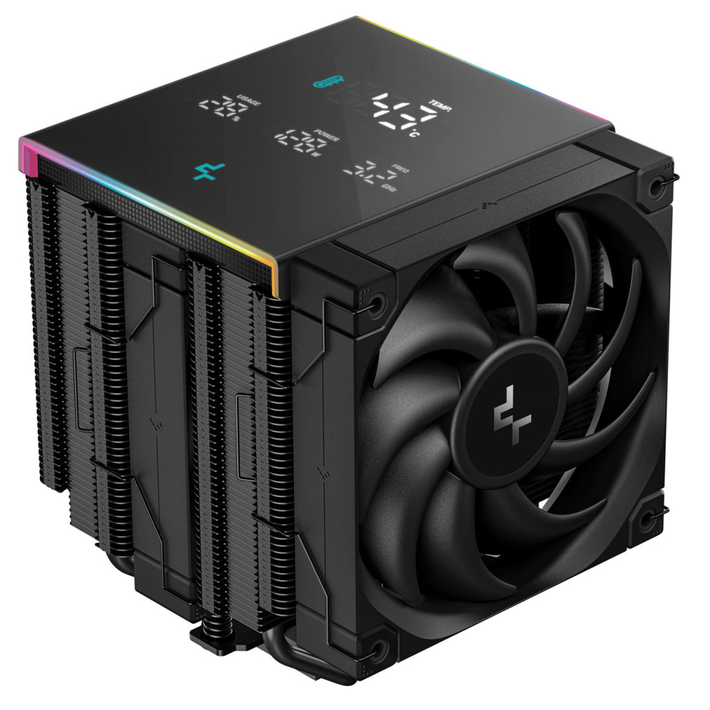 Refroidisseur d'air pour processeur DeepCool AK620 DIGITAL PRO / LGA 1700 / AM5 / Noir